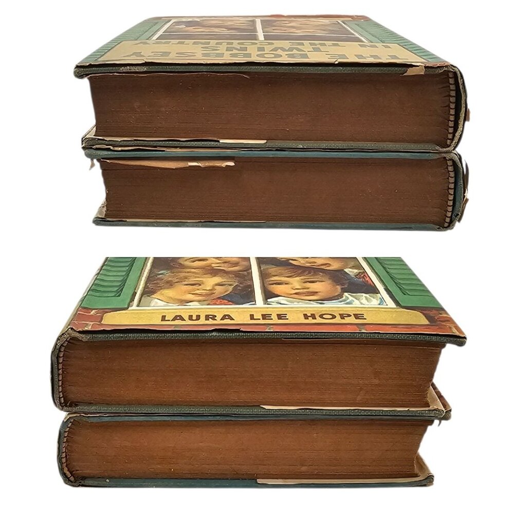 The Bobbsey Twins Laura Lee Hope In The Country 1940 Saalfield Publishing HC Lot - Picture 4 of 14